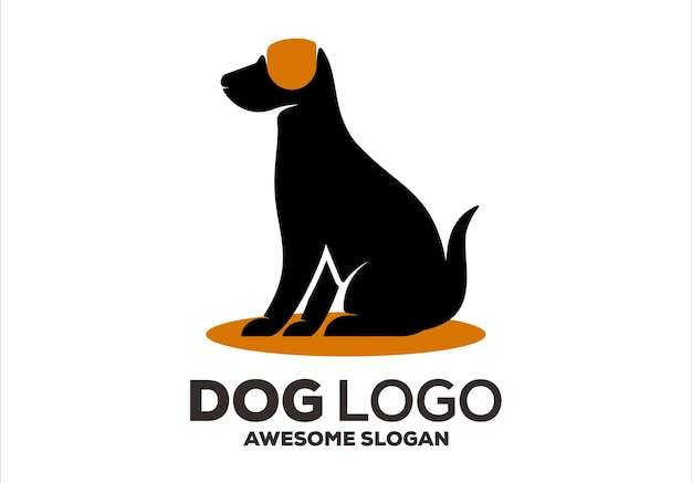 Hình vẽ vector Linh vật chó thiết kế logo minh họa