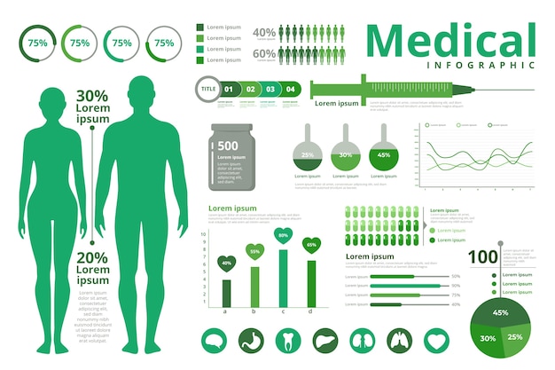 Hình vector Chủ đề đồ họa thông tin y tế