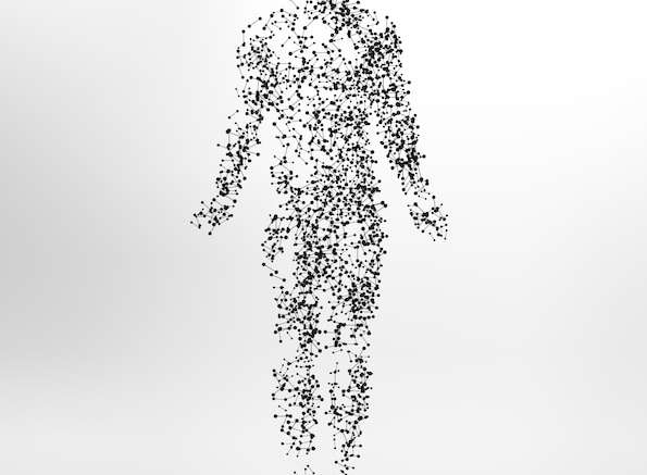 Hình vector Thiết kế nền hình dạng cơ thể người
