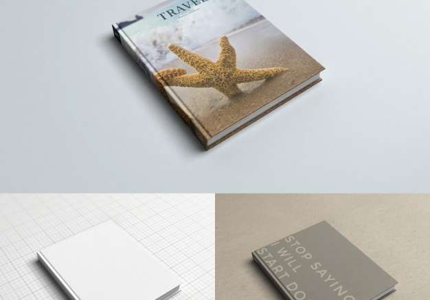 Mẫu thiết kế Mô phỏng bìa sách thực tế