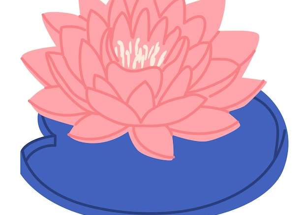 Vector Ấn Độ biểu tượng của hoa sen biểu tượng phật giáo của sức mạnh sáng tạo hình ảnh của sự sáng tạo thế giới