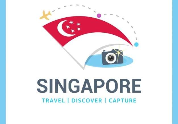 Vector du lịch singapore