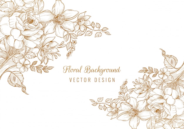 Vector Phông nền trang trí hoa cưới đẹp