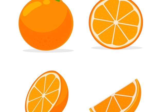 Hình ảnh vector Các loại trái cây có múi chứa nhiều vitamin c. chua, giúp cảm thấy tươi mát.