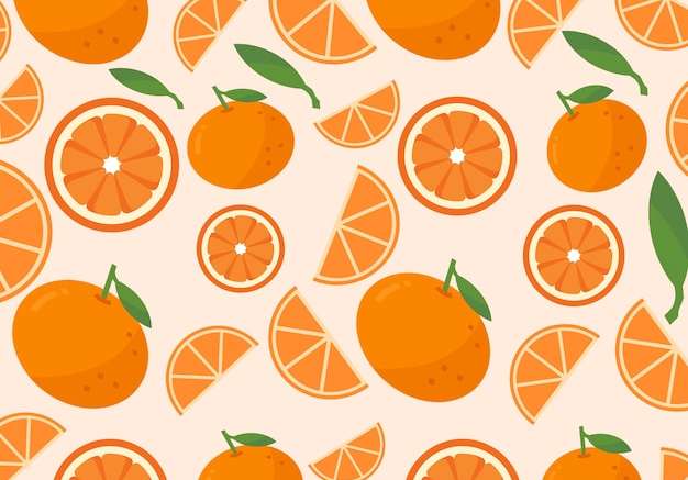 Hình ảnh vector Cắt dán trái cây với cam