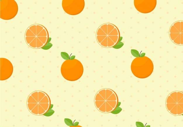 Hình ảnh vector hoa văn màu cam
