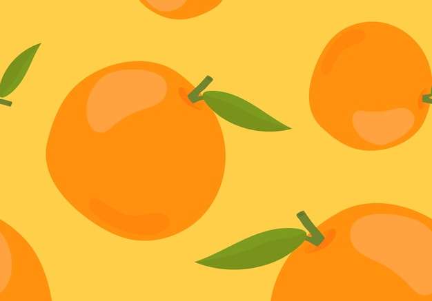 Hình ảnh vector Hoa văn màu cam vẽ tay đầy màu sắc