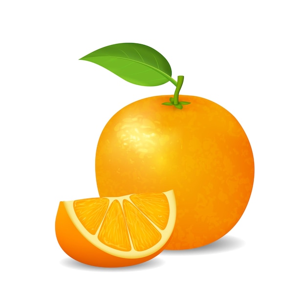 Hình ảnh vector Thực tế chi tiết 3d toàn bộ màu cam và vector lát