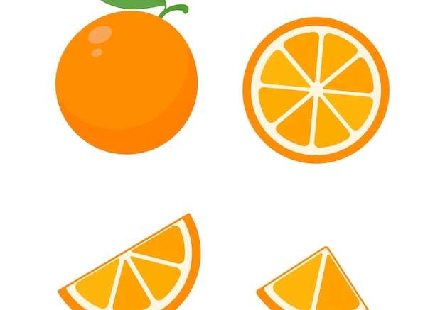 Hình ảnh vector trái cam ngọt